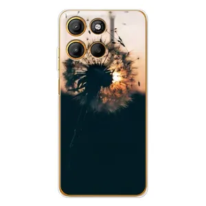 Силиконовый Чехол с одуванчиками на Motorola Edge 60 Fusion (Красивый одуванчик)