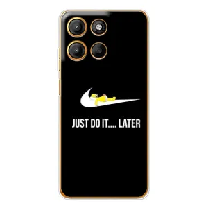 Силиконовый Чехол на Motorola Edge 60 Fusion с картинкой Nike (Later)