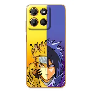 Купить Чехлы на телефон с принтом Anime для Motorola Edge 60 Fusion (Naruto Vs Sasuke)