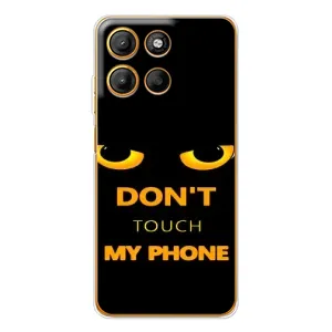 Чехол с Прикольным принтом на Motorola Edge 60 Fusion (Не трогай мой телефон)