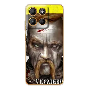 Чехол с картинкой (Патриотический КОЗАК) на Motorola Edge 60 Fusion (Одноглазый Козак)