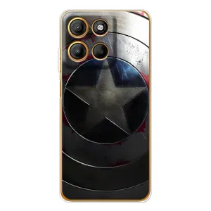 Чехол с Щитом Капитана Америки на Motorola Edge 60 Fusion (Ретро Щит Капитана)
