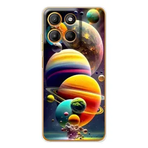 Чехол (ТПУ) с планетами на Motorola Edge 60 Fusion (Солнечна система)