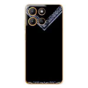Силиконовый Чехол на Motorola Edge 60 Fusion (Воротник вышиванки)