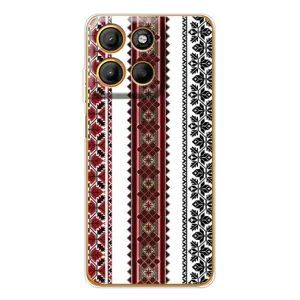 Силиконовый Чехол на Motorola Edge 60 Fusion с картинкой Вышиванки (Вышиваночки)