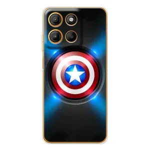 Чехол с Щитом Капитана Америки на Motorola Edge 60 Fusion (Яркий Щит Капитана)