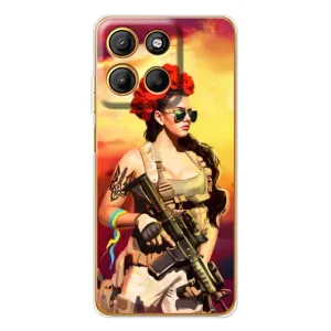 ЗСУ Чехлы (TPU) для Motorola Edge 60 Fusion (Женщина солдат)