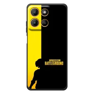 Чехол (TPU) с картинкой "Лого Пабг" на Моротора Эдж 60 Нио (Battlegrounds)