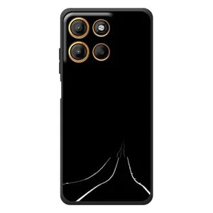 Чехол с картинками на черном фоне для Motorola Edge 60 Neo (Дорога)