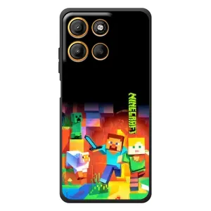 Чехлы для Motorola Edge 60 Neo (Персонажи Майн Крафт) (Герой Майнкрафт)