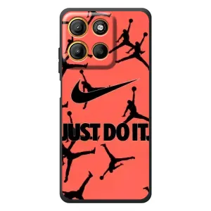Силиконовый Чехол Nike Air Jordan на Моротора Эдж 60 Нио (Just Do It)