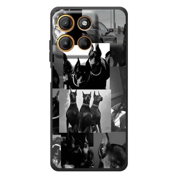 Чехол с рисунком «Коллаж Доберман» для Motorola Edge 60 Neo Чехол с рисунком «Коллаж Доберман» для Motorola Edge 60 Neo