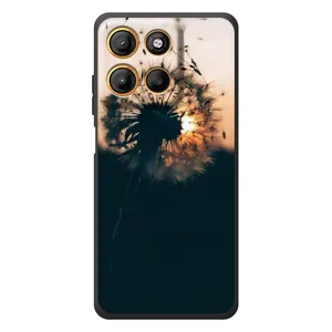 Силиконовый Чехол с одуванчиками на Motorola Edge 60 Neo (Красивый одуванчик)