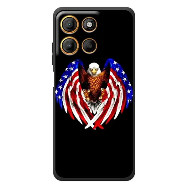 Чехол с рисунком «Крылья США» для Motorola Edge 60 Neo