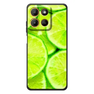 Чехол с изображением вкусной еды для Motorola Edge 60 Neo (Лайм)