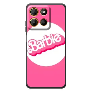 Силиконовый Чехол Барби Фильм на Motorola Edge 60 Neo (Лого Барби)
