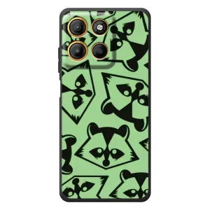 Силіконовий Чохол з Энотами на Motorola Edge 60 Neo (Мордочки Єнота)