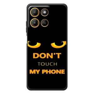 Чехол с Прикольным принтом на Motorola Edge 60 Neo (Не трогай мой телефон)