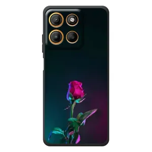Чехлы с принтом Розочки для Motorola Edge 60 Neo (Ночная роза)