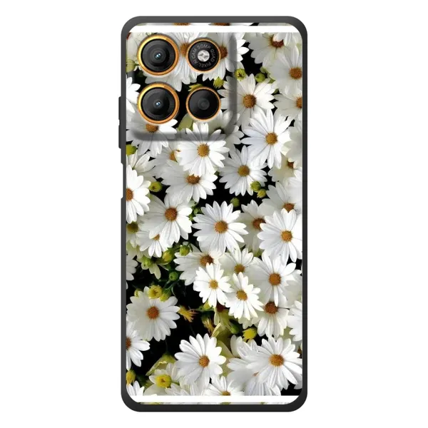 Чехол с рисунком «Рамка в ромашках» для Motorola Edge 60 Neo Чехол с рисунком «Рамка в ромашках» для Motorola Edge 60 Neo