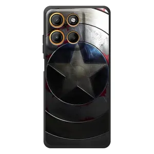 Чехол с Щитом Капитана Америки на Motorola Edge 60 Neo (Ретро Щит Капитана)