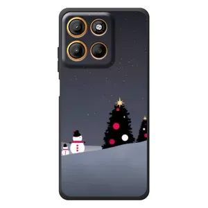 Чехлы на Новый Год Motorola Edge 60 Neo (Снеговички)