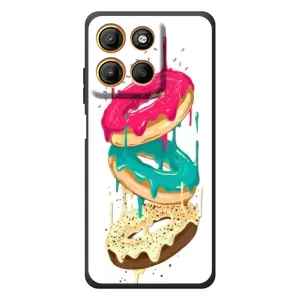 Чехол с изображением вкусной еды для Motorola Edge 60 Neo (Сочные пончики)