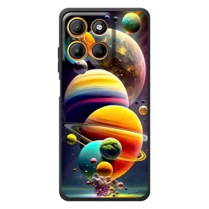 Чехол (ТПУ) с планетами на Motorola Edge 60 Neo (Солнечна система)