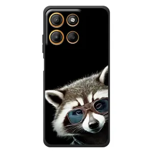 Силіконовий Чохол з Энотами на Motorola Edge 60 Neo (Стильний Єнот)
