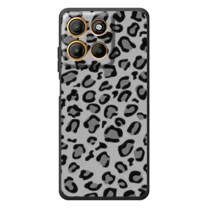 Чехол с леопардовым принтом на Motorola Edge 60 Neo (Темный леопрад)