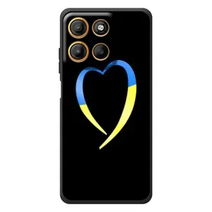 Силиконовый Чехол на Motorola Edge 60 Neo (Я-Украина) (Украинское сердце)
