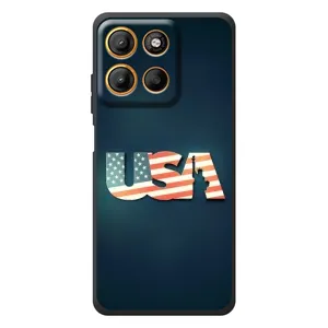 Чехол Флаг USA для Motorola Edge 60 Neo (USA)