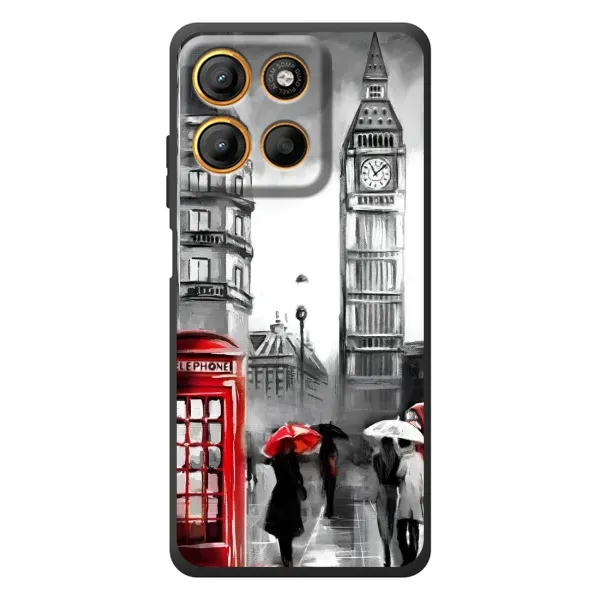 Чехол с рисунком «Вид на Биг Бен» для Motorola Edge 60 Neo