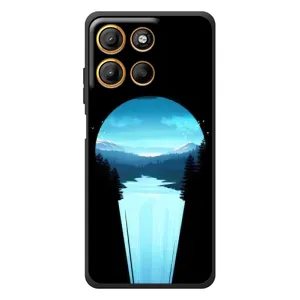 Летний Чехол на Motorola Edge 60 Neo (Синий Водопад)