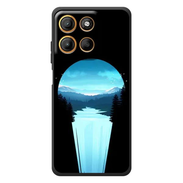 Чехол с рисунком «Синий Водопад» для Motorola Edge 60 Neo Чехол с рисунком «Синий Водопад» для Motorola Edge 60 Neo