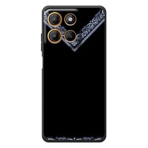 Силиконовый Чехол на Motorola Edge 60 Neo (Воротник вышиванки)