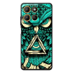 Чехлы с принтом СОВЫ для Motorola Edge 60 Neo (Зеленая сова)