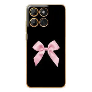 Чехол банты для Motorola Edge 60 Pro (Бант на черном)