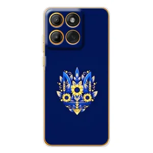 Чехол Укр Символика для Motorola Edge 60 Pro (Цветущий Герб)