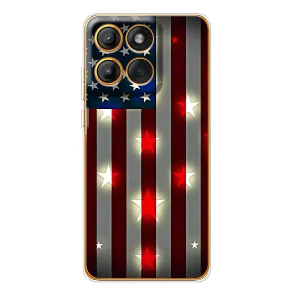 Чехол с рисунком «Флаг США 2» для Motorola Edge 60 Pro Чехол с рисунком «Флаг США 2» для Motorola Edge 60 Pro