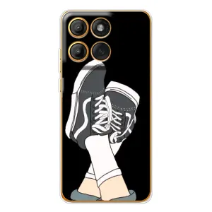 Чехол с Прикольным принтом на Motorola Edge 60 Pro (Кеды)