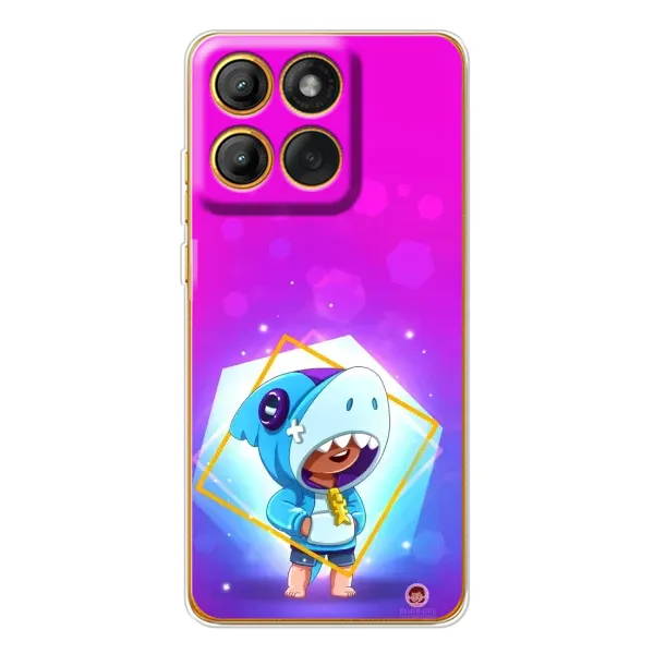 Чехол с рисунком «Леон в костюме Акулы» для Motorola Edge 60 Pro