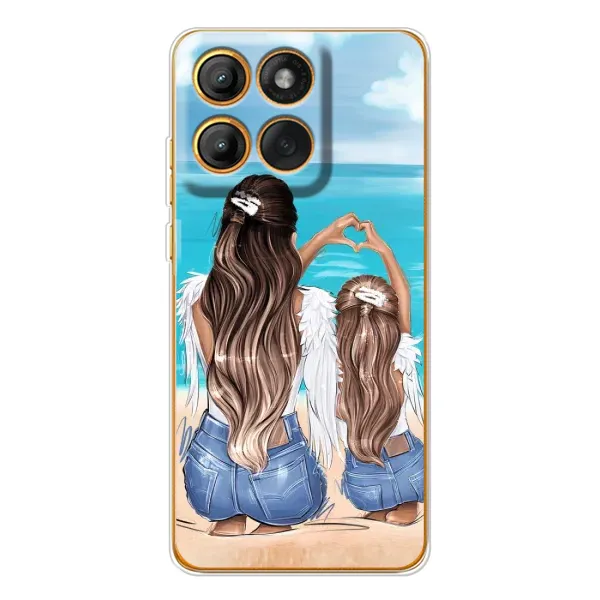 Чехол с рисунком «Мама и дочь» для Motorola Edge 60 Pro Чехол с рисунком «Мама и дочь» для Motorola Edge 60 Pro