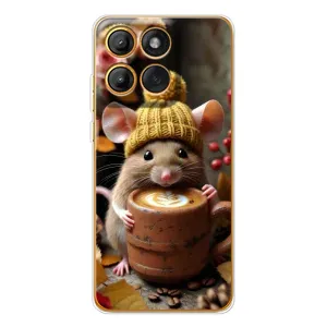 Друкований чохол 'Звірята з кавою' для Motorola Edge 60 Pro (Мишка з кавою)