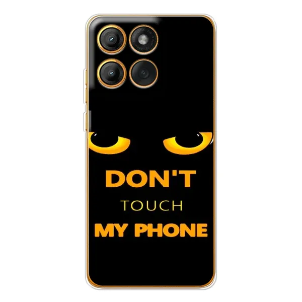 Чехол с рисунком «Не трогай мой телефон» для Motorola Edge 60 Pro