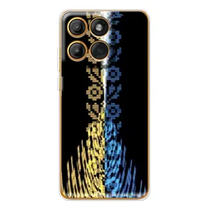 Силиконовый Чехол на Motorola Edge 60 Pro (Патриотическая вышиванка)