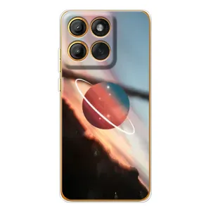 Чехол (ТПУ) с планетами на Motorola Edge 60 Pro (Сатурн)