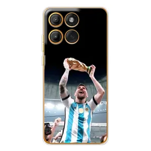 Чехлы Лео Месси Аргентина для Motorola Edge 60 Pro (Счастливый Месси)