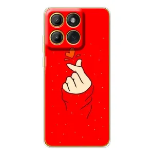 Чехлы (Знак сердечка) на Motorola Edge 60 Pro (Сердце на красном)