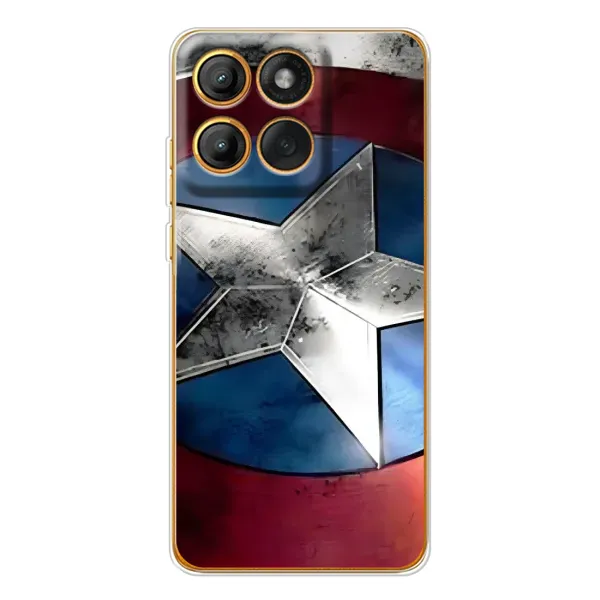 Чехол с рисунком «Щит Капитана Америки» для Motorola Edge 60 Pro Чехол с рисунком «Щит Капитана Америки» для Motorola Edge 60 Pro